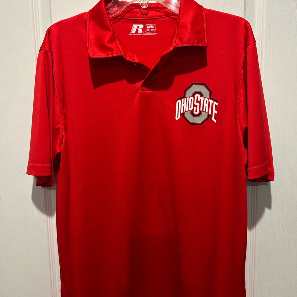 Russell Athletic Men's Scarlet Ohio State Polo Sz M SKU 426